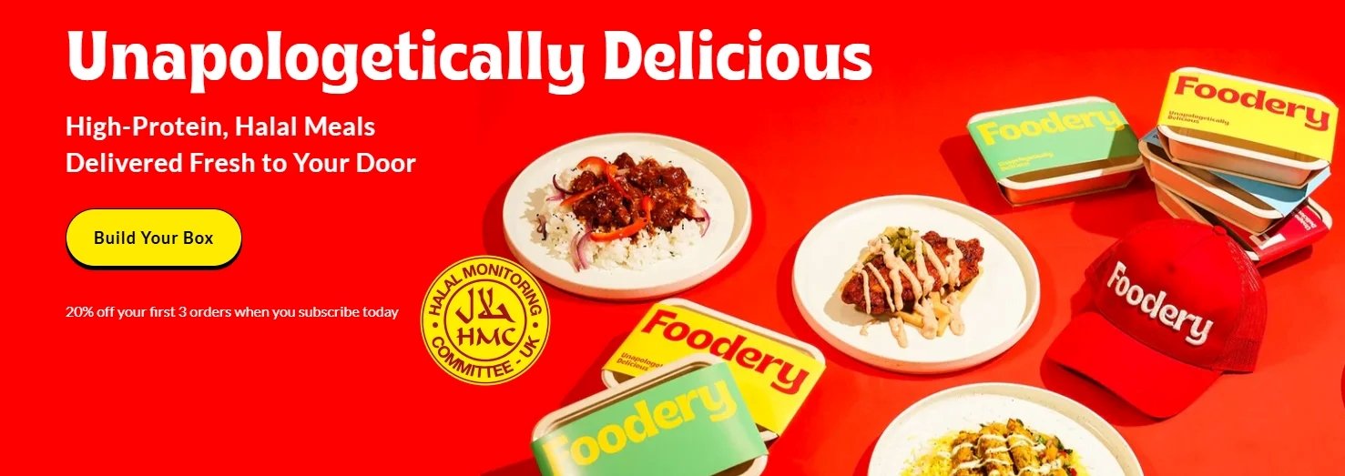 Foodery UK Halal Meal Subscription  Fresh, Balanced & Ready to Eat